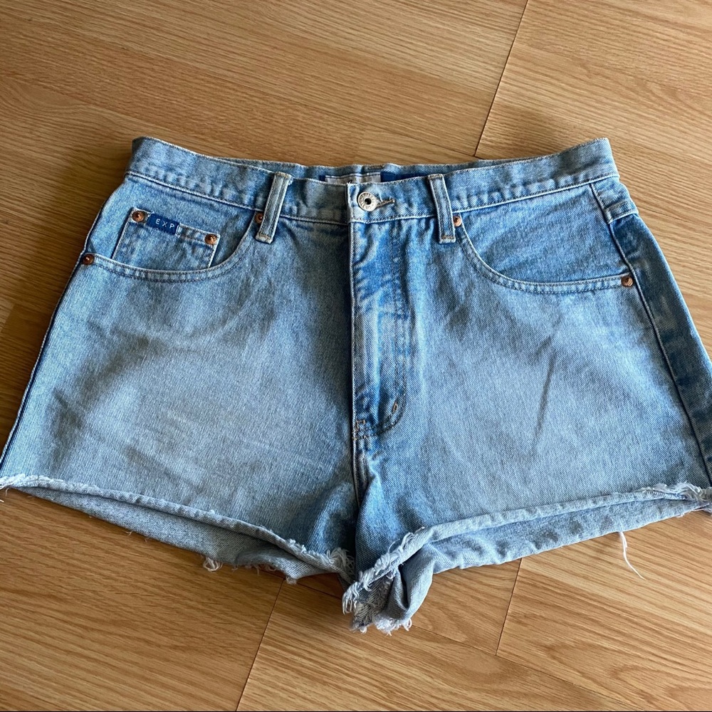 Vintage Express Bleus Mom High Waist Jean Shorts 11/12